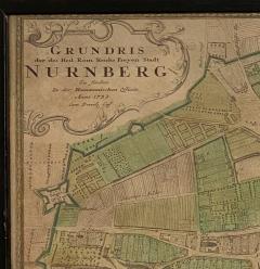 Circa 1732 Map of Nuremberg - 2202778