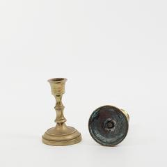 Circa 1750 Continental Brass Candlesticks A Pair - 2227324