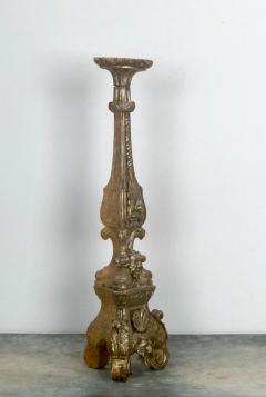 Circa 1780 Baroque Silver Gilt Pricket Italy - 2210719