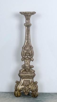 Circa 1780 Baroque Silver Gilt Pricket Italy - 2210720