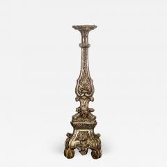 Circa 1780 Baroque Silver Gilt Pricket Italy - 2213201