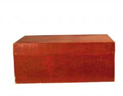 Circa 1780 Chinese Export Red Leather Trunk - 1809098