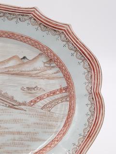 Circa 1780 Chinese Export Rouge de Fer Porcelain Plate - 2297464
