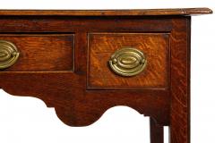 Circa 1780 English George III Patinated Oak Antique Writing Table - 4501613
