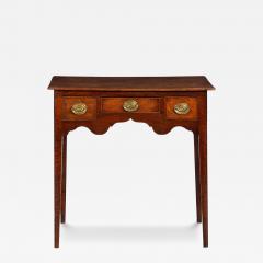 Circa 1780 English George III Patinated Oak Antique Writing Table - 4504243