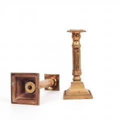 Circa 1780 English Neoclassical Provincial Candlesticks A Pair - 2109492