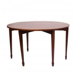 Circa 1780 Georgian English Mahogany Demi Lune Table - 2300177
