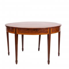 Circa 1780 Georgian English Mahogany Demi Lune Table - 2300181