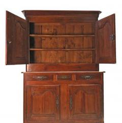 Circa 1780 Walnut Buffet Deux Corps Cabinet - 4422382