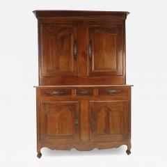 Circa 1780 Walnut Buffet Deux Corps Cabinet - 4426447
