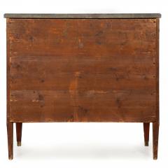 Circa 1790 Swedish Gustavian Marble Top Mahogany Desk Commode Chest - 4416696