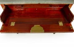 Circa 1790 Swedish Gustavian Marble Top Mahogany Desk Commode Chest - 4416699