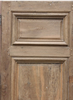 Circa 1800 Rustic Walnut French Door - 2146700