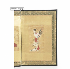 Circa 1800 Two Panel Screen Japan - 2084481