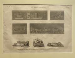 Circa 1810 Engraving of Ancient Egyptian Art Artifacts France - 2306427