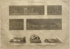 Circa 1810 Engraving of Ancient Egyptian Art Artifacts France - 2306435