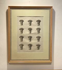 Circa 1810 Engraving of Ancient Egyptian Column Capitals France - 2306430