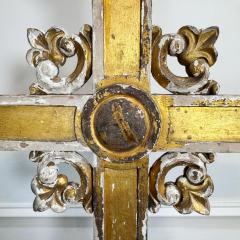 Circa 1810 Neo gothic Giltwood Processional Cross on Orb - 3838160