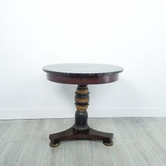 Circa 1820 Italian Neoclassical Table with Faux Marble Slate Top - 2306379