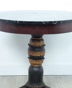 Circa 1820 Italian Neoclassical Table with Faux Marble Slate Top - 2306380