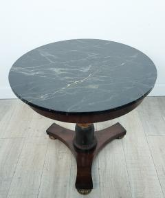 Circa 1820 Italian Neoclassical Table with Faux Marble Slate Top - 2306382