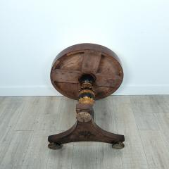 Circa 1820 Italian Neoclassical Table with Faux Marble Slate Top - 2306384