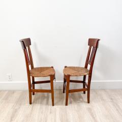 Circa 1820 Tole Panel Chairs A Pair - 2007238