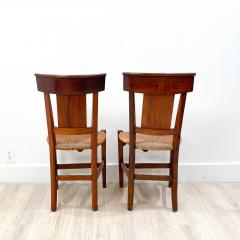 Circa 1820 Tole Panel Chairs A Pair - 2007239