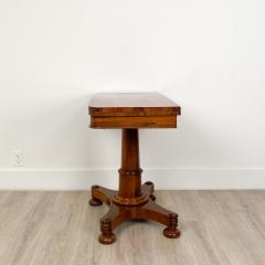 Circa 1825 Rosewood Pedestal Regency Game Table England - 2005997