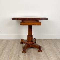 Circa 1825 Rosewood Pedestal Regency Game Table England - 2006000