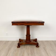 Circa 1825 Rosewood Pedestal Regency Game Table England - 2006006