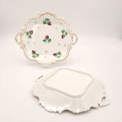 Circa 1830 English Porcelain Gilt Dessert Serving Pedestals A Pair - 2174061
