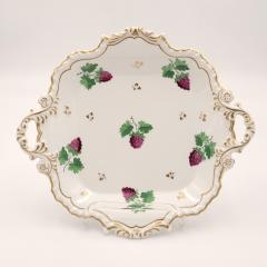 Circa 1830 English Porcelain Gilt Dessert Serving Pedestals A Pair - 2174064