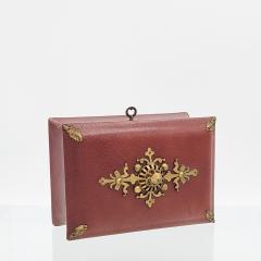 Circa 1830 Leather and Gilt Tea Caddy England - 2268039