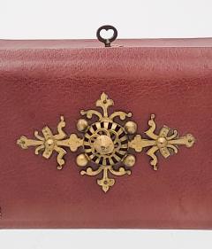 Circa 1830 Leather and Gilt Tea Caddy England - 2268041