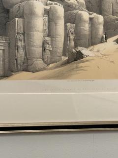 Circa 1847 The Great Temple of Aboo Simble Lithograph David Roberts England - 2029345