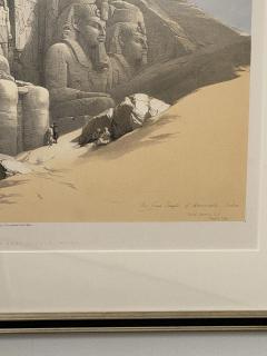 Circa 1847 The Great Temple of Aboo Simble Lithograph David Roberts England - 2029347