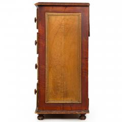 Circa 1850s English Grain Painted Antique Chest of Drawers Dresser - 4502340