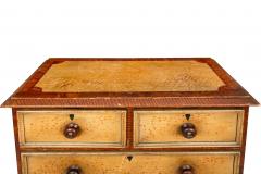 Circa 1850s English Grain Painted Antique Chest of Drawers Dresser - 4502343