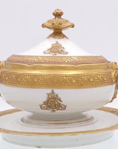 Circa 1870 Old Paris Porcelain Heavily Gilt Sauce Tureen - 2196918