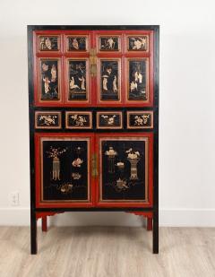 Circa 1870 Painted and Lacquered Cabinet China - 2315671