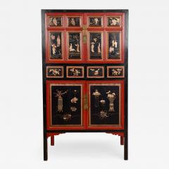 Circa 1870 Painted and Lacquered Cabinet China - 2317284