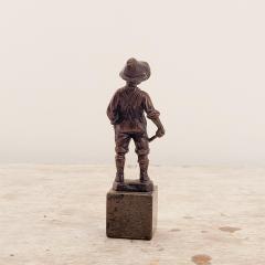 Circa 1880 Bronze of a Young Boy on Marble Base France - 2110835