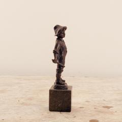 Circa 1880 Bronze of a Young Boy on Marble Base France - 2110836
