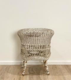 Circa 1880 Round Wicker Stool - 2000981