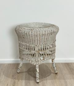 Circa 1880 Round Wicker Stool - 2000983