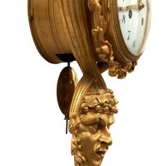 Circa 1890 French Gilt Bronze Wall Clock - 2089557