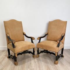 Circa 18th 19th Century Portuguese Open Armchairs A Pair - 1854966