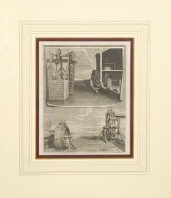 Circa 18th Century Water Wheels Engraving France - 2251419