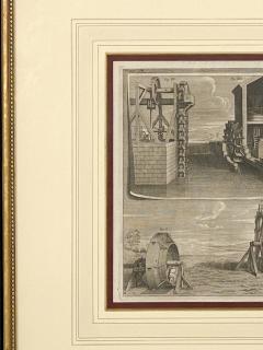 Circa 18th Century Water Wheels Engraving France - 2251426